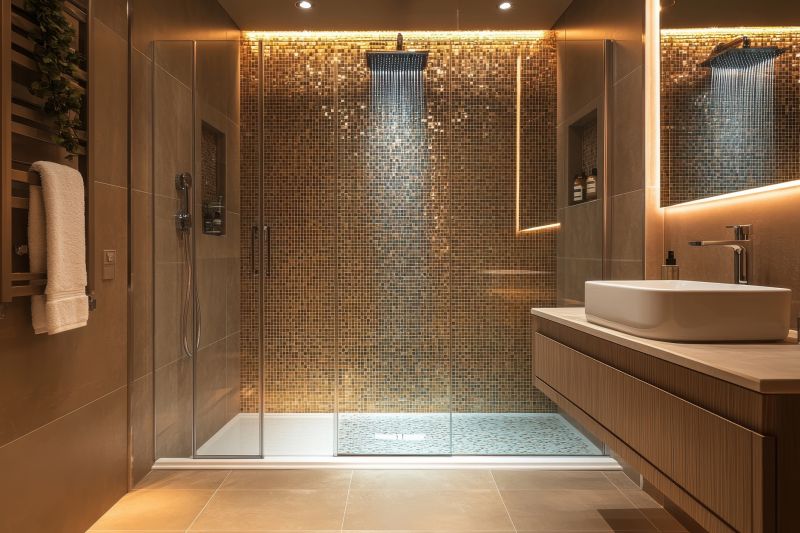 Shower with LED Lighting