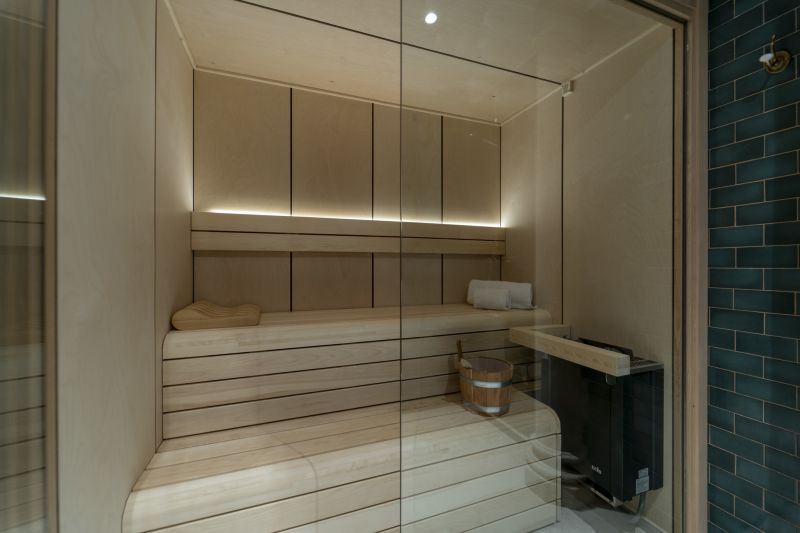 Shower with Built-In Bench